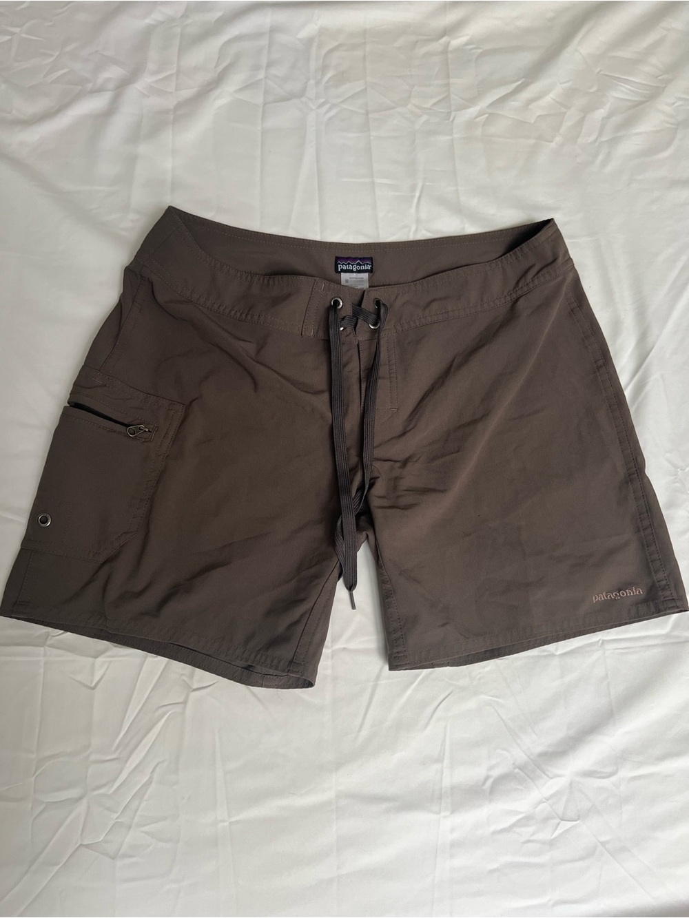 Patagonia Women's Brown Drawstring Board Shorts